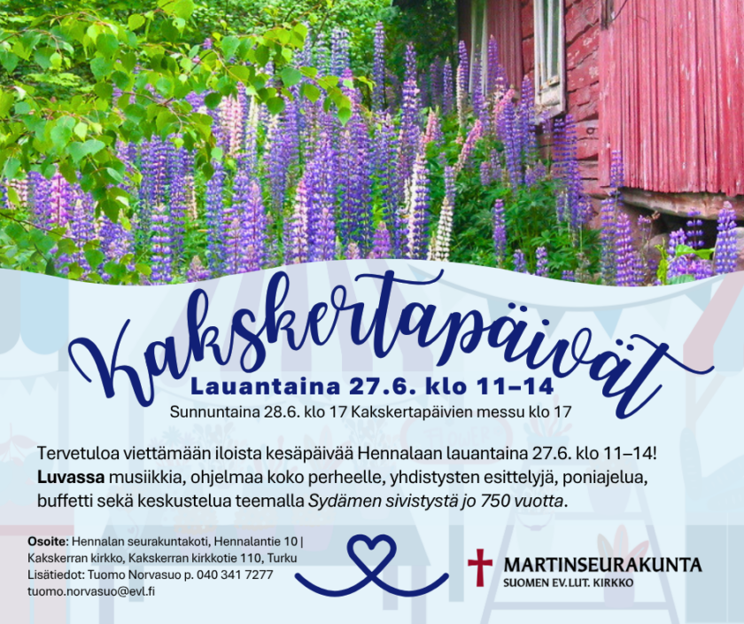 Kakskertapäivien mainos.