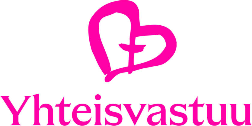 Yhteisvastuun pinkki logo.
