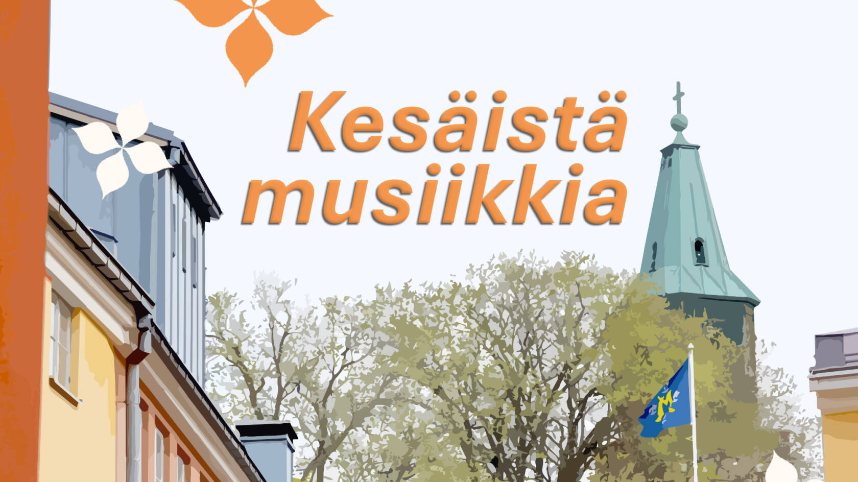 Tuomiokirkon torni kattojen päällä