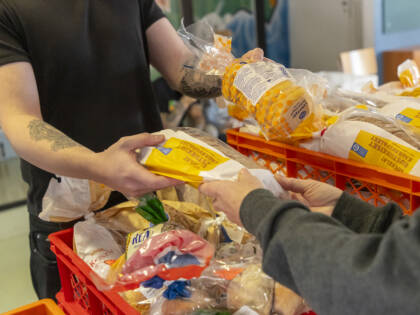 Leipiä ruokakassijaossa.