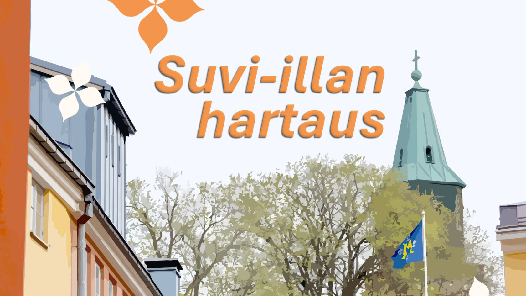 Tuomiokirkon torni kattojen yllä