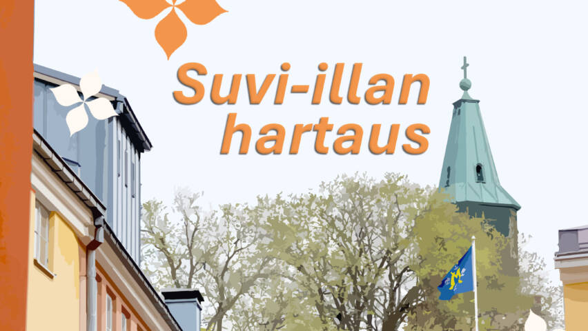 Tuomiokirkon torni kattojen yllä
