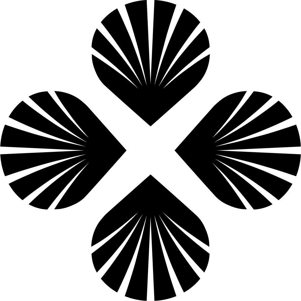 Pyhiinvaellus Suomi -tunnuskuva, jossa neljä simpukkaa.