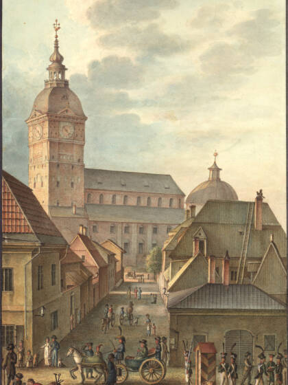 Turun tuomiokirkko vuonna 1814, piirros