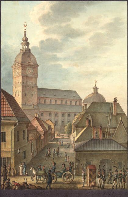 Turun tuomiokirkko vuonna 1814, piirros