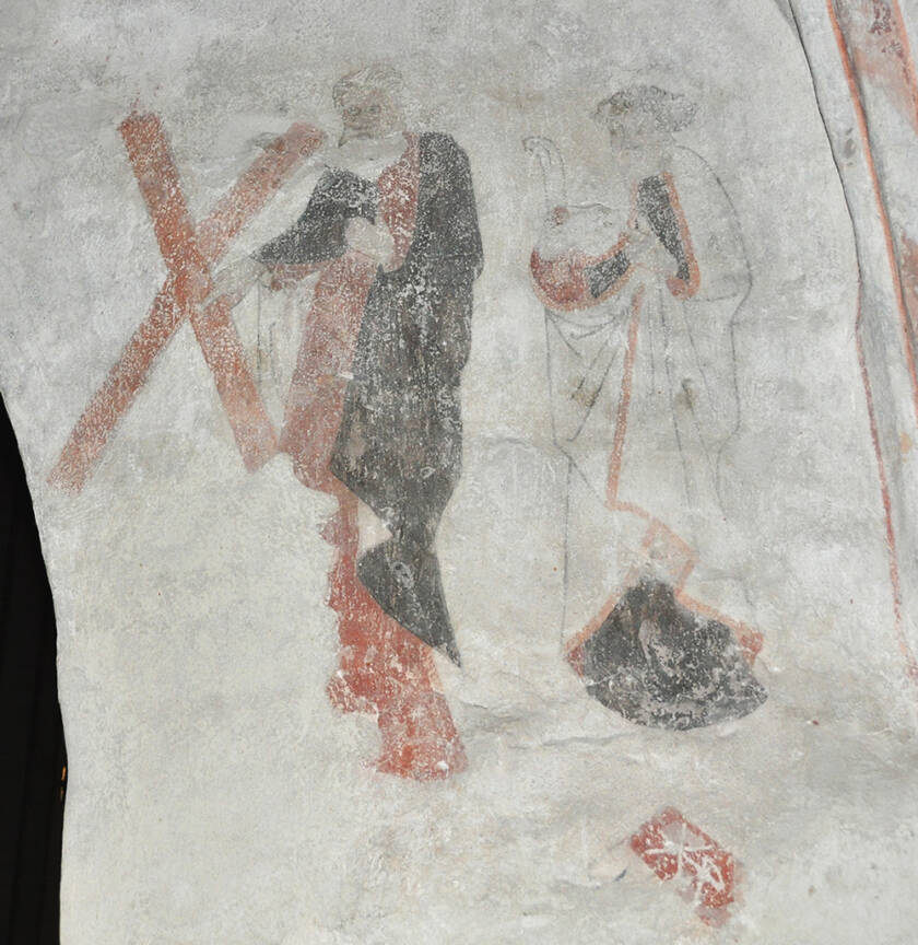 Medieval paintings of saints