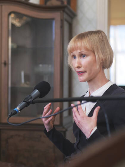 Iida Rauma podcast-vieraana.