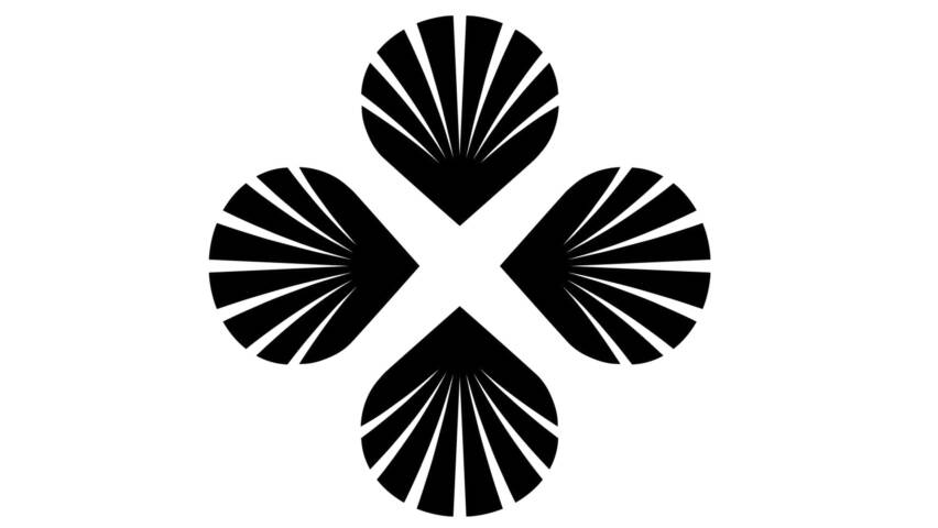 Pyhiinvaellus Suomi symboli jossa neljä simpukankuorta.