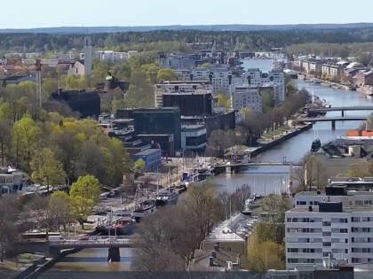 Aurajoki Turun maisemassa