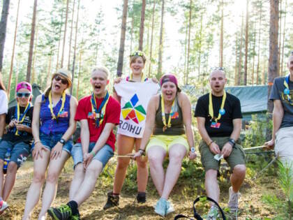 Maarian Tähkät partiolaisten ryhmäkuva.